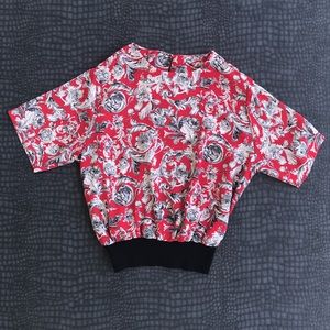 Vintage Print Top